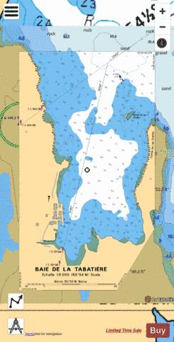 BAIE DE LA TABATI�RE,NU Marine Chart - Nautical Charts App