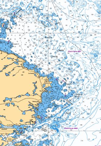 INDIAN BAY TO/A WADHAM ISLANDS Marine Chart - Nautical Charts App