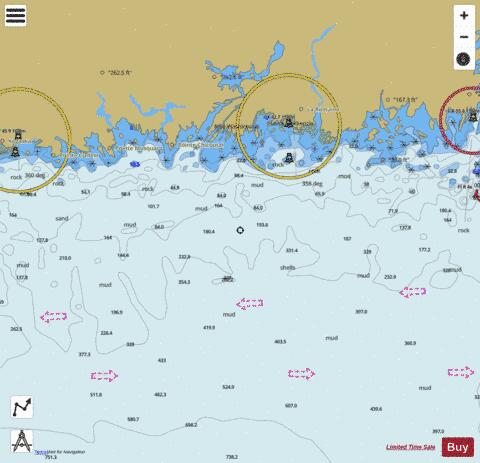 Ile a la Brume a/to Pointe Curlew Marine Chart - Nautical Charts App