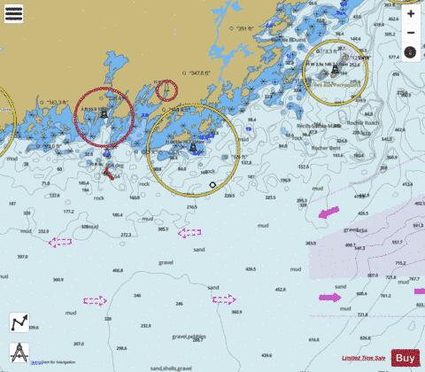 \xCEIes Sainte-Marie \xE0/to \xCEle \xE0 la Brume Marine Chart - Nautical Charts App