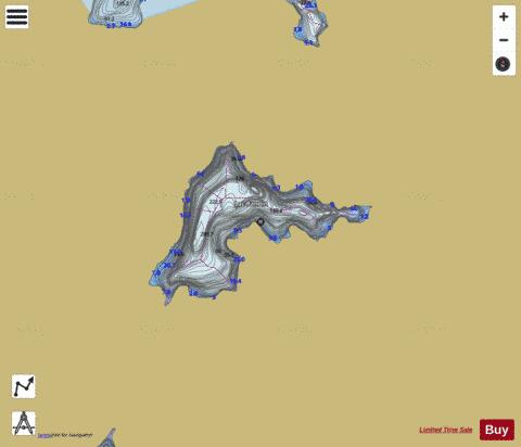 Lac Randin depth contour Map - i-Boating App