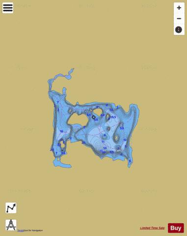 CA_QC_82907_qc depth contour Map - i-Boating App