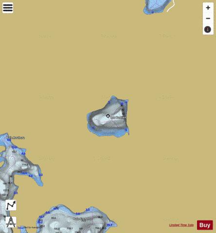 Bastien Lac depth contour Map - i-Boating App