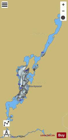 Cayamant Petit Lac depth contour Map - i-Boating App