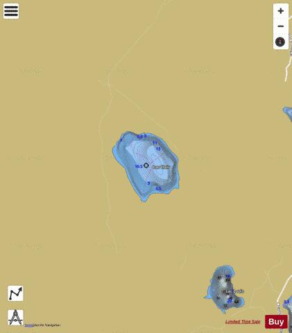 Clair Lac depth contour Map - i-Boating App