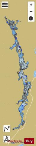 Commissaires Lac Des depth contour Map - i-Boating App