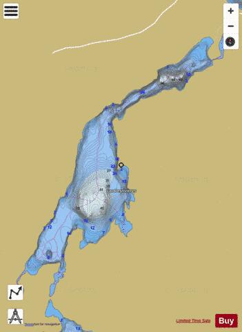 Desrivieres Lac depth contour Map - i-Boating App