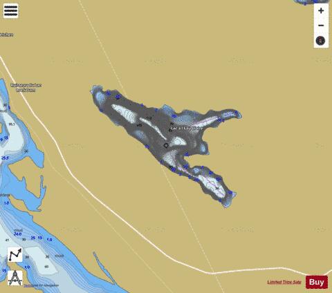 Eau Claire Lac A L depth contour Map - i-Boating App