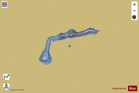 Guy Lac depth contour Map - i-Boating App