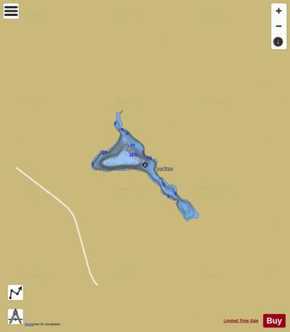 Kate Lac depth contour Map - i-Boating App