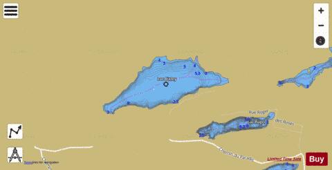 Lac Bixley depth contour Map - i-Boating App