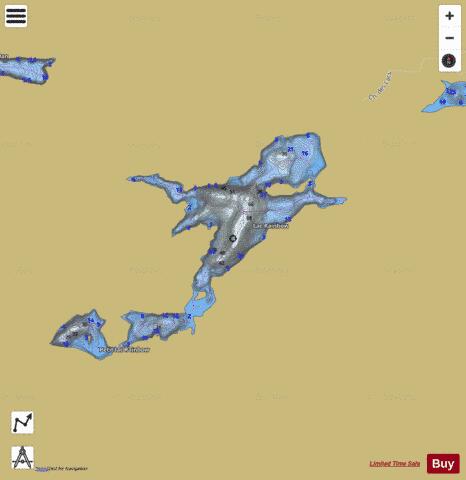 Lac Rainbow depth contour Map - i-Boating App