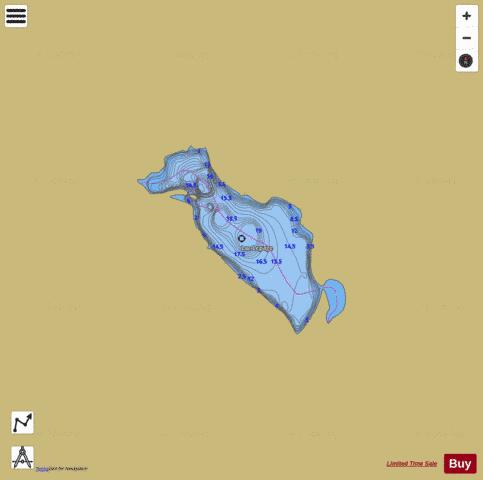 Lepage Lac (Lac # 78036) depth contour Map - i-Boating App