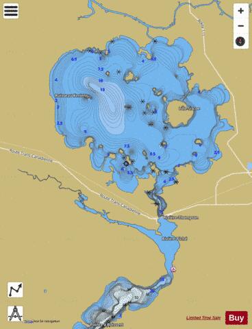 Montigny Lac De depth contour Map - i-Boating App