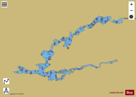 Nemiscau Lac depth contour Map - i-Boating App