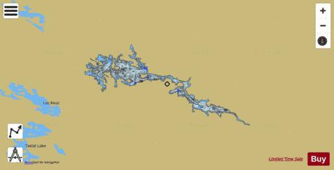 Payne Lac depth contour Map - i-Boating App
