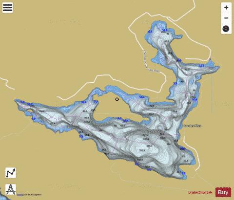 Piles Lac Des depth contour Map - i-Boating App