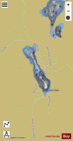 Pretre Lac Du depth contour Map - i-Boating App
