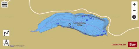 Quatre Pattes Lac Des depth contour Map - i-Boating App