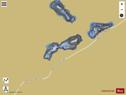 Ruthledge Lac depth contour Map - i-Boating App