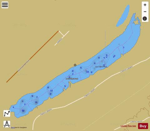 Saint Paul Lac depth contour Map - i-Boating App