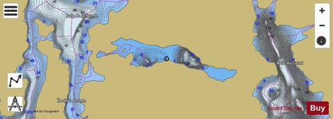 Seymour Lac depth contour Map - i-Boating App