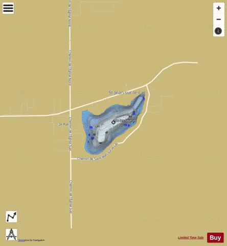 Sources Lac Des (Lac Brochet) depth contour Map - i-Boating App