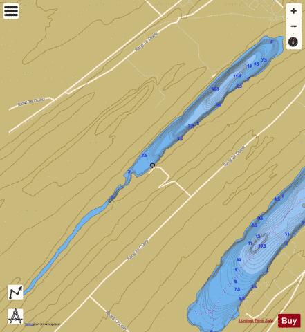 Station Lac De La depth contour Map - i-Boating App