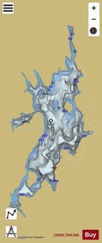 Tuque Lac La depth contour Map - i-Boating App