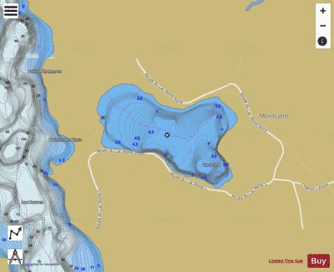 Rond, Lac depth contour Map - i-Boating App