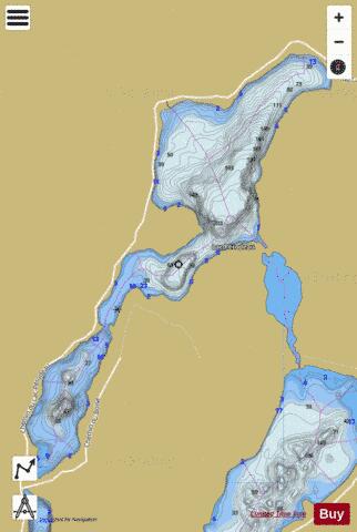 Perodeau, Lac depth contour Map - i-Boating App
