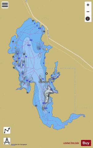 Nicabau, Lac depth contour Map - i-Boating App