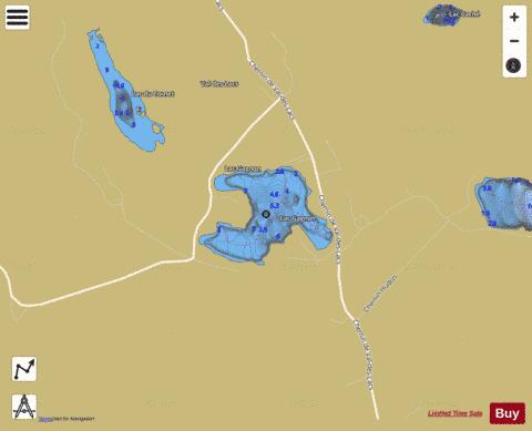 Gagnon, Lac depth contour Map - i-Boating App