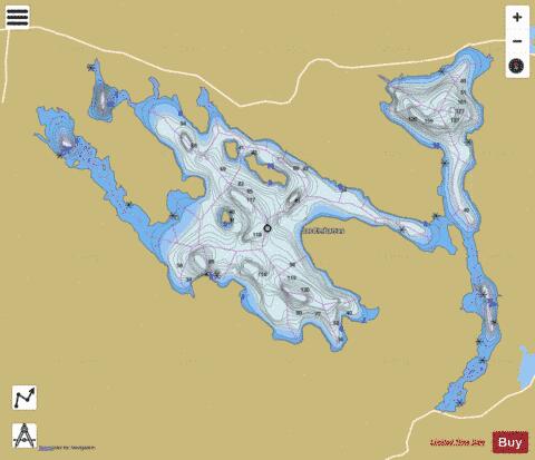 Embarras, Lac depth contour Map - i-Boating App