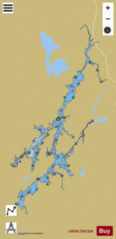 Victoria, Grand lac depth contour Map - i-Boating App