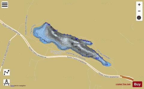 Duhamel, Lac depth contour Map - i-Boating App