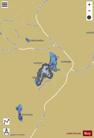 Francais, Lac depth contour Map - i-Boating App
