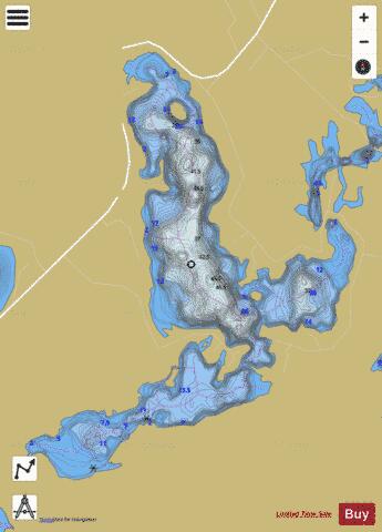 Ludger, Lac depth contour Map - i-Boating App