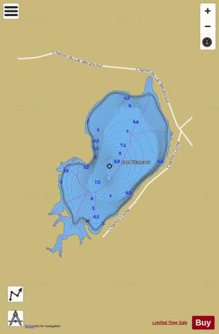 Becancour, Lac depth contour Map - i-Boating App