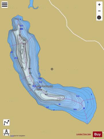 Kedgwick, Grand lac depth contour Map - i-Boating App