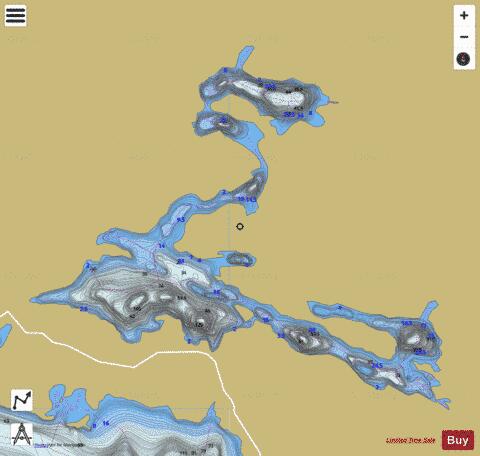 Brodeur, Lac depth contour Map - i-Boating App