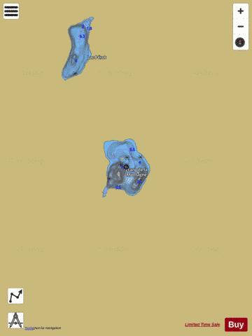 Montagne, Etang de la depth contour Map - i-Boating App