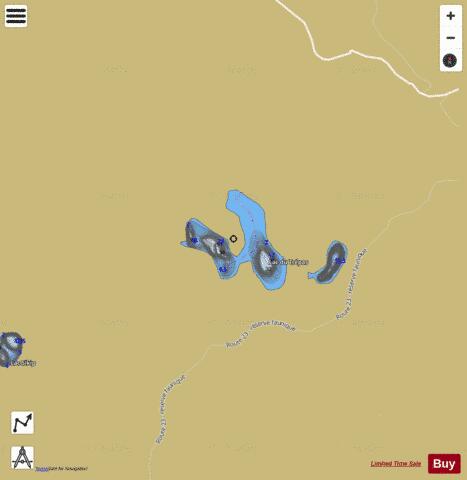 Trepas, Lac du depth contour Map - i-Boating App