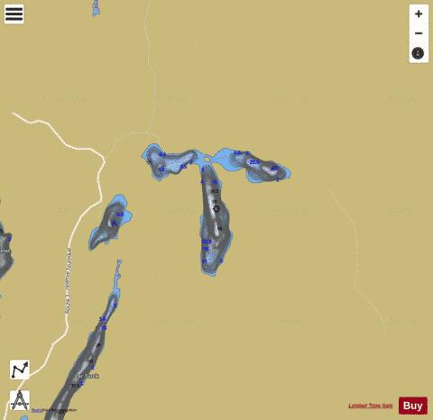 Boudor, Lac depth contour Map - i-Boating App