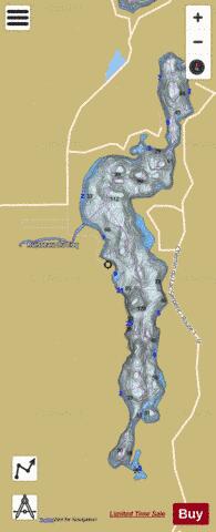 Serpent, Lac depth contour Map - i-Boating App