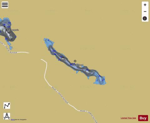 Michaud, Lac depth contour Map - i-Boating App