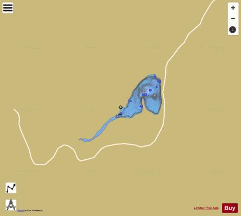 Oberon, Lac depth contour Map - i-Boating App