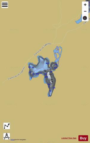 Chat, Lac depth contour Map - i-Boating App