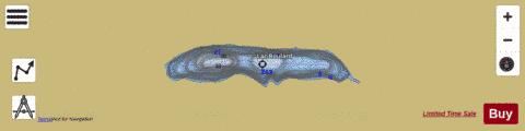 Boulard, Lac depth contour Map - i-Boating App