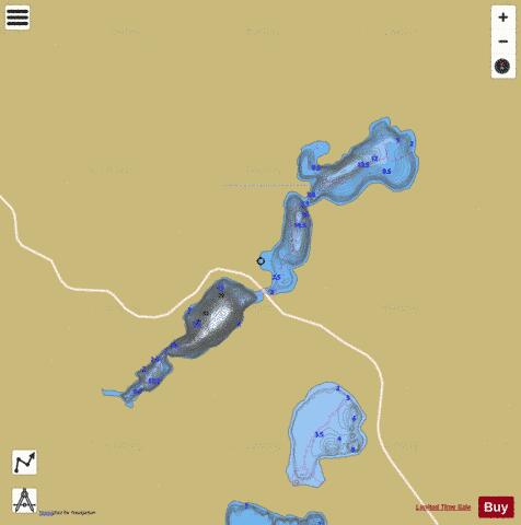 Dix Milles, Baie des depth contour Map - i-Boating App